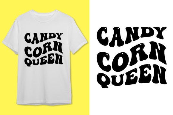 Candy Corn Queen T-shirt Design for Halloween Graphics