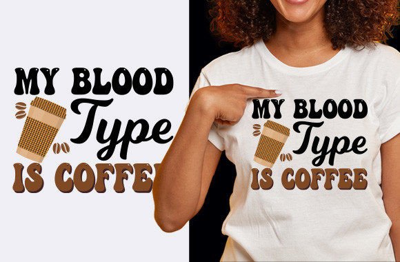 Coffee T-shirt Design 11 - A Versatile Graphic for T-Shirt Designs
