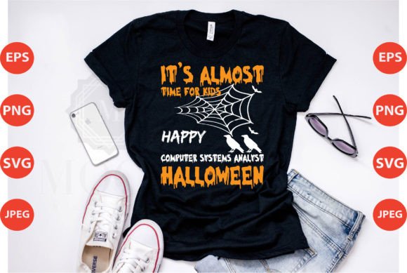 Computer Systems Analyst Halloween Graphics for T-Shirt Designs
