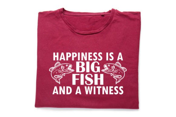 Happiness-is-a-Big-Fish-and-a-witness Graphics for Print Templates
