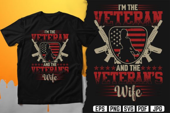 I'm the Veteran and the Veteran's Wife Embroidery