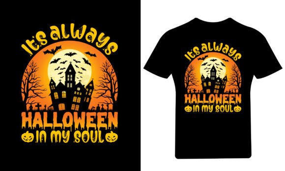 It's Always Halloween T-Shirt Design - A Graphic Asset for Handmade Creations