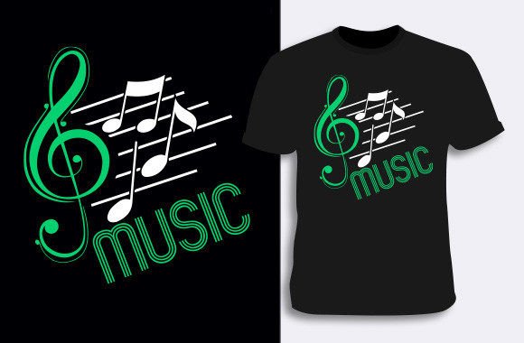 Music T-shirt 3 Graphic Design Asset Review