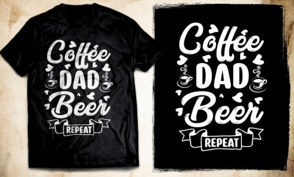 Typography Coffee T Shirt Design for Graphics and T-Shirt Designs
